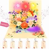 Genesungskarte, musikalische Genesungskarte für Patienten, 3D-Pop-Up-Sympathiekarte für Frauen, Männer, Ehemann, Freunde, Schwester, Bruder, Thinking of You, Grußkarte mit Umschlag