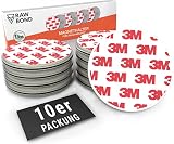 [10x] RAWBOND® Magnethalterung Rauchmelder - Praktischer Rauchmelder Magnethalter mit extra starkem Halt - Universelle Magnetbefestigung für Rauchmelder an verschiedensten Ob