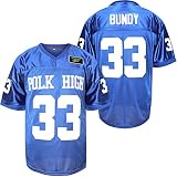 33 AL Bundy Fußball Trikot Blau Shirt 90er Jahre Hip Hop Kleidung Party, Blau, L