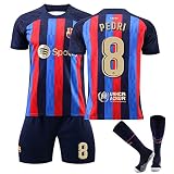 Fußball Trikot Set Barcelona 22-23 Heim/Auswärtstrikot Kurzarmtrikot Hemd Kurze Set mit Socken Fußballtrikot für Erw