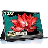 CUIUIC 15,6-Zoll tragbarer Monitor mit USB-C & HDMI | 1080P | VESA kompatibel | Verbinden Sie mit Handys, Laptops, PCs, Xbox, PS4/5, Sw