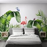 YueMingDi 3D Wohnzimmer Wandbild Heimdekoration Pflanze Blatt Tier Vogel Landschaft Studie Wohnzimmer Büro Hintergrund Wandbild Wandbild-250cm×170