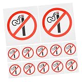 HOODANCOS 20st Rauchverbotsschild Nichtraucheraufkleber Für Autos Kein Rauchzeichen Rauchverbotsaufkleber Für Türen Nichtraucher-vinylaufkleber Rauchverbot Zeichen Pvc Selbstklebend R