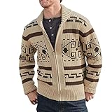 Hoodie Herren Unisex Big Lebowski Pullover Für Herren Reißverschluss Strickpullover Für Halloween Cosplay Kostüm Schal Cardigan Tops,Khaki,3XL