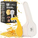 Käsereibe mit Kurbel, Rotierende Trommelreibe Gemüseschneider, Kompakte Käsereibe mit Kurbel für die Küche, Reibe für Hartkäse, Schokolade,Nüssen, Gewürzen, Weiss und G