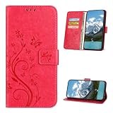 XINQCASE Handyhülle für Samsung Galaxy S8 Hülle, PU Leder Prägung Klapphülle Mit Kartenfach, Flip Case Schutzhülle für Samsung S8, R
