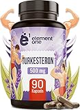 Turkesterone 500mg - 90 Kapseln - 10:1 Formel - 90 Tage Vorrat - Natürliches Turkesteron aus Ajuga Turkestanica Extrakt - Veg