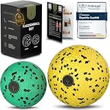 M.S.Lemberg Faszienball klein Set - Massageball für gezielte Selbstmassage von Faszien, Verspannungen, Triggerpunkt u.v.m. - Faszienkugel Massagekugel für Ganzkörper Massage - 2X Ball 8cm & 6