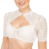 Dirndlbluse Damen Weiß Hochgeschlossen Bluse, Damen Festival Shirt Weiße Lang Langarm Trachtenbluse Grosse Grössen Trachten Spitzen Trachtenmode Wickeltop Kurzarm Carmen Mieder Oktoberfest Ob