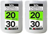 IPEA Luftpolsterfolie für Verpackung und Versand – Rolle 20 Meter x 30 cm – Made in Italy – Pluriball Luftblasen zum Schutz, Polsterung, Verpackung von Gegenständen im Transport – Reiß