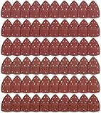 Schleifblätter, 11-Loch-Maus-Schleifpapierbögen, Klett-Maus-Schleifpads, kompatibel mit Bosch Multischleifer PSM 100A/200 AES/PSM 18, verschiedene Körnungen 40/60/80/120/180/240 für Detailschleifen,