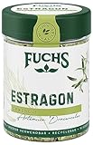 Fuchs Gewürze - Estragon gerebelt - französisches Kraut zur Verfeinerung von Salaten, Sauce Hollandaise oder Rührei - natürliche Zutaten - 10 g in wiederverwendbarer, recyclebarer D