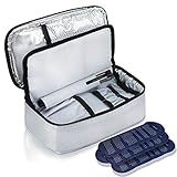 ALLCAMP Diabetikertasche Kühltasche Insulin Tasche für Diabetes Spritzen,Insulininjektion und Medikamente + 4 Kühlakk
