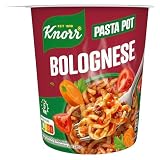 Knorr Pasta Snack Pot Bolognese leckere Instant Nudeln fertig in nur 5 Minuten 8x 68 g