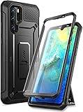 SUPCASE Huawei P30 Pro Hülle 360 Grad Schutzhülle Robust Handyhülle Bumper Case Cover [Unicorn Beetle Pro] mit Integriertem Displayschutz und Ständer für 6.47 Zoll 2019 (Schwarz)
