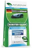 Mähroboter Rasensamen schnellkeimend 10kg TEST SEHR GUT - Roboter Grassamen Made in Germany - Für pflegeleichten Garten mit Natureflow R