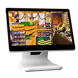 FJYAWEN Touchscreen-Registrierkasse, Touchscreen-Registrierkasse, Registrierkasse, 15-Zoll-Touchscreen, N2930-Cpu, 4 Gb Ram, 64 Gb Ssd, Für Restaurantkasse, Pc, Pos, USB, Vg