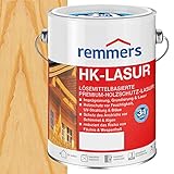 Remmers HK-Lasur farblos, 5 Liter, Holzlasur aussen, 3facher Holzschutz mit Imprägnierung + Grundierung + Lasur, Feuchtigkeit- und UV-S