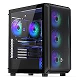 ENDORFY Arx 500 ARGB, 4x140-mm-ARGB-Lüfter im Lieferumfang enthalten, Seitenwand aus gehärtetem Glas, hohe Kompatibilität mit verschiedenen PC-Komponenten, EY2A011