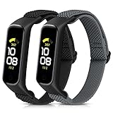 Vodtian Elastisch Armband Kompatibel mit Samsung Galaxy Fit 2 Armband für Damen Herren, Verstellbares Ersatzarmbänder Nylon Loop Sport Uhrenarmband für Galaxy Fit 2