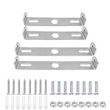 Lohill 4 Stück Leuchten Montagehalterung, Deckenleuchte-Montagehalterung, Querstange, quadratisches Kit, Wandleuchte-Montageplatte mit Schrauben für Kronleuchter-Außenbeleuchtung, 90 mm und 100
