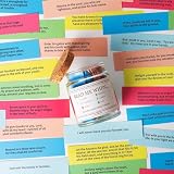 Bibelnotizen Glas – handgefertigtes Bibelglas, christliche Andachtsnotizen, buntes Papier-Bibelglas, Ornament, inspirierende bunte Notizen, Glas für durchdachte bunte Dekorationen, Gefü