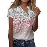 LSAltd Damen Elegant Lässige Weiße Bluse Damen Overall Damen Elegant Blusen & Tuniken Für Damen Poloshirt Damen Oberteile Blusenshirt Damen Oberteile Damen Top Damen Damenblusen（2-Multicolor,S）
