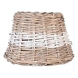 Clayre & Eef W4RO0081BW W4RO0081BW Rattan Lampenschirm Schirm g