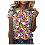 Sommer-Top für Damen, 2025, 3D-Galaxie-Universum, Grafik-T-Shirt, Rundhalsausschnitt, kurzärmelig, lässig, Baumwoll-T-Shirt, Teenager, Mädchen, Kleidung, Damenbekleidung, 49, M