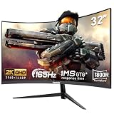 Gawfolk 32 Zoll Curved PC Gaming Monitore 2K165H