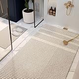 Rutschfeste PVC-Badewannenmatte mit Luffa, weiche Sicherheitsmassage, lange Duschmatte für Badewannen, Abflusslöcher, schnell trocknend, 100 x 200