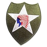 Catch the Patch Indianischer Stern Logo - (Größe: 8,5 x 10,2 cm) – Kultige Aufnäher zum Aufbügeln & Aufnähen – Für Jacken, Rucksäcke, Shirts & Cosplay – Ein Must-have für DIY-F
