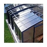 Transparente Acryl-Kunststoffplatte, Polycarbonat, transparent, wärmeisolierend, für Gewächshäuser, Dächer, Carports, Vordächer, Sonnenräume und Gehege, 1 mm dick, Größe 1 x 6