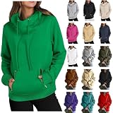 Meine bestellungen anzeigen Sweatjacke Damen Einfarbig Kapuzenjacke Reißverschluss Winterjacke Winter Mantel Essentials Hoodie Jacke Hoody Sweatshirt mit Taschen All-Match Strickjacke Übergangsjack
