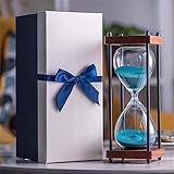 Sanduhr,Sanduhr, Sanduhr-Sanduhr, 30 Minuten, Glas-Sanduhr, Sanduhr, Kunsthandwerk, Glas, Dekoration for Zuhause, Studium, Büro, kreatives Geschenk (Color : Blueblue Cyan, Size : 30 Minutes)