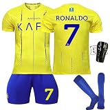 23/24 Al NASSR Neue Saison No.7 Fußball Trikot, Kinder/Erwachsene Fussball Trikots Shorts Socken Set, Fussball Jersey Trainingsanzug für Junge H