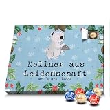 Mr. & Mrs. Panda Kugel Markenschokolade Adventskalender Kellner Leidenschaft - Geschenk, Weihnachten, Ausbildung, Weihnachtskalender, Schok