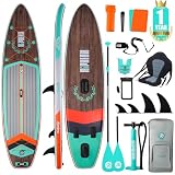 Niphean Stand up Paddle Board mit Ausgewogenem Flügeldesign und robustem SUP Zubehör, 335cm Stabil Inflatable Paddle Boards for Adults, Sup Board, Stand up Paddling Board mit Sitz, Paddleb