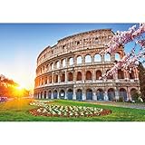 Ttincceer Hintergrund Antikes Römisches Kolosseum für Fotografie 2.7x1.8m Verlassene alte europäische schäbige architektonische Hintergrund Retro Attraktionen Sonnenuntergang Fotografie Hinterg