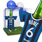PERSONALISIERT Milano Trikot-Kühler Geschenk-Box Fanartikel Männer | Passend für FC Inter Mailand | Mann Freund Opa Bruder Geburtstag Weihnachten Ostern Wichteln Trikotkühler by MyFanShirt DEIT