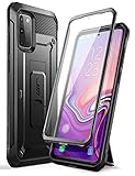 SUPCASE Outdoor Hülle für Samsung Galaxy S20+ Plus (6.7') Handyhülle Bumper Case 360 Grad Schutzhülle Cover [Unicorn Beetle Pro] mit Integriertem Displayschutz, Gürtelclip und Ständer (Schwarz)