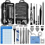 oGoDeal 127 in 1 Mini Feinmechaniker Schraubendreher Werkzeug Set und öffnungswerkzeug für iPhone, PC, Laptop, iPad, Tablet,Computer, MacBook, Brille, Xbox, Uhren, Kamera Reparatur (grau)