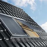 Original Velux Hitzeschutz-Markise mit Haltekrallen für VL VU VKU Y43 + Y45 + Y47, Stofffarbe 5060 schwarz / MHL Y40 5060