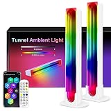SNADER Smart LED Lightbar, 3D Spiegel TV Ambient Lampe Funktioniert RGB Ambient Smart Sync mit Musik und APP Control Steuerung für Gaming, Deko, PC, TV, Raumdek