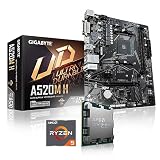 Memory PC Aufrüst-Kit Bundle AMD Ryzen 5 5500 6X 3.6 GHz, 32 GB DDR4, GIGABYTE A520M H, komplett fertig montiert inkl. Bios Update und g