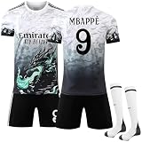 Generisch 25/26 Nr.9 Trikot Fussball Erwachsene/Kinder Heim/Auswärts Trikot Fußballtrikots Trainingsanzug Shorts Sock