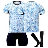 Nr.7 Fußball Trikot, 24 Neue Hause/Auswärts Fußball Trikot Kinder Erwachsener, Fussball Trikots Shorts und Socken Anzug Jungen H