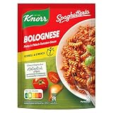 Knorr Spaghetteria Nudel-Fertiggericht Bolognese leckeres Nudelgericht fertig in 7 Minuten 10x 160 g