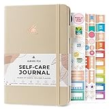 Clever Fox Self Care Tagebuch - Tägliche Reflexion Notizbuch - Mentale Gesundheit & Persönliche Entwicklung - Selbstfürsorge, Meditation & Stimmungsjournal für Frauen & Männer - A5 Größe (Muschel)