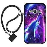 Sunrive Hülle Kompatibel mit Samsung Galaxy Xcover 3 Case,matt Handyhülle Schutzhülle Etui TPU Backcover (Wolf,Mond,Sterne) +1x Universale Handyk